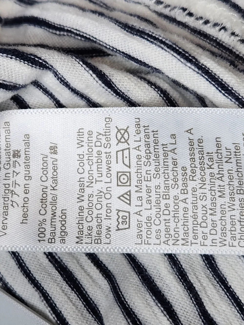 J.Crew Striped Mini Dress Tie Waist Sleeveless Cotton White Navy L - Picture 5 of 7